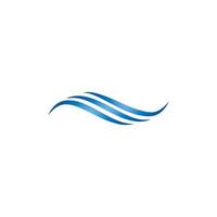 Water Wave Logo Template. vector Icon illustration