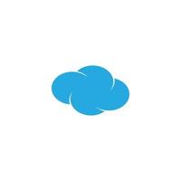 Blue Cloud Logo vector icon design