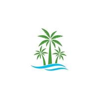 plantilla de icono de vector de concepto de logotipo de viaje de verano
