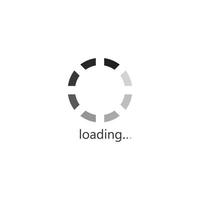 loading or buffering icon logo template vector