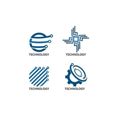 Vector Logo Technology concept illustration