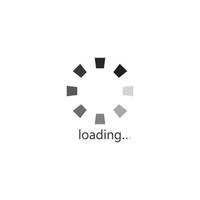 loading or buffering icon logo template vector