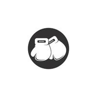 ilustración de icono de vector de logotipo de guantes de boxeo