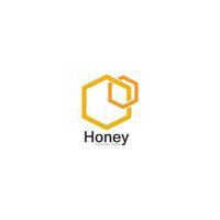 Honey comb logo vector icon concept d