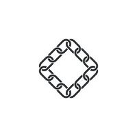 ilustración de icono de vector de plantilla de logotipo de cadena