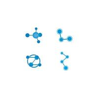 molecule logo vector icon illustration