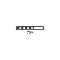 loading bar icon logo template vector