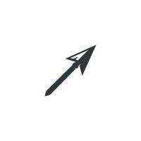 Spear logo vector icon illustration template