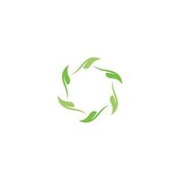 diseño de logotipo de vector de hoja de árbol, ecológico