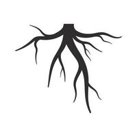plantilla de ilustración de vector de raíz