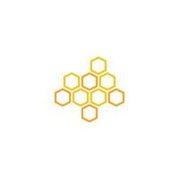 Honey comb logo vector icon concept d