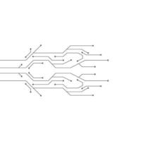 vector de ilustración de plantilla de tecnología de circuito