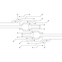 vector of circuit technology template illustration