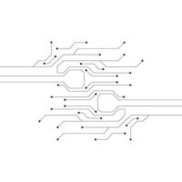 vector of circuit technology template illustration