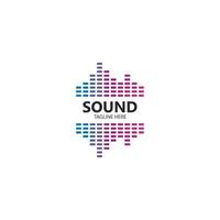 Sound waves vector illustration