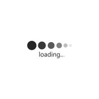 loading or buffering icon logo template vector