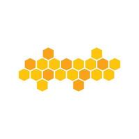 Honey comb logo vector icon concept d