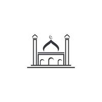 Mosque Moslem icon vector Illustration design