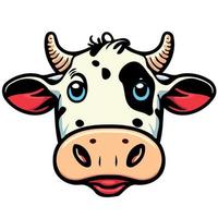 cow mammal animal head vector