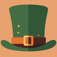 sombrero verde aislado para ilustrar el día de san patricio vector