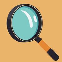 magnifying glass optical object isolated vector