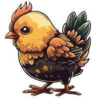 chicken chick bird animal body vector