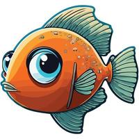 body of fish aquatic animal vector