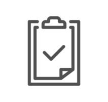 Approve related icon outline and linear vector. vector