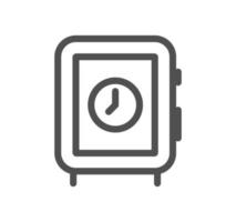 Time related icon outline and linear vector. vector