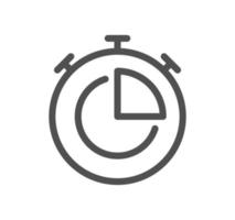 Time related icon outline and linear vector. vector