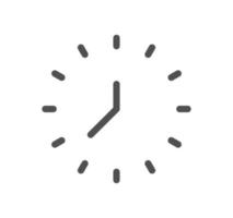 Time related icon outline and linear vector. vector