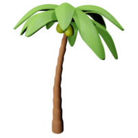 3d coconut palm png