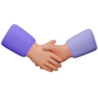 Handshake 3d illustration png