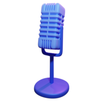 Mikrofon 3D-Darstellung png