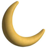 3D-Mond-Illustrationssymbol png