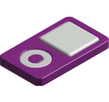 3d icon of music player png