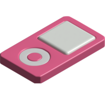 3d icon of music player png