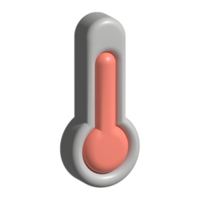 3d icon of thermometer png