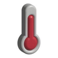 3d icon of thermometer png