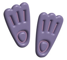 3D-Symbol der Schwimmflosse png