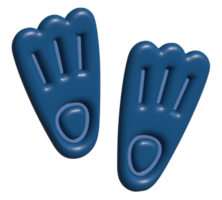 3d icon of swimfin png