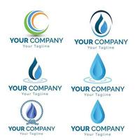 vector de plantilla de logotipo de gota de agua vector gratis