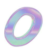 Holographic Alphabet O png