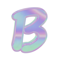 holografiska alfabet b png