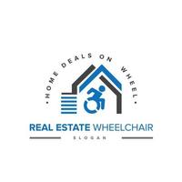 People in Wheelchairs Icon Logo Design Template Pro Vector
