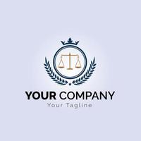 Law firm logo design , Lawyer logo vector template Free Vector