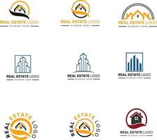 Real estate Building logo design inspiration. building logo design Free Vector