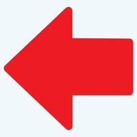 Red arrow icon vector EPS- 10