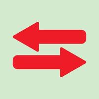 Red arrow icon vector EPS- 10