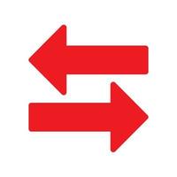 Red arrow icon vector EPS- 10